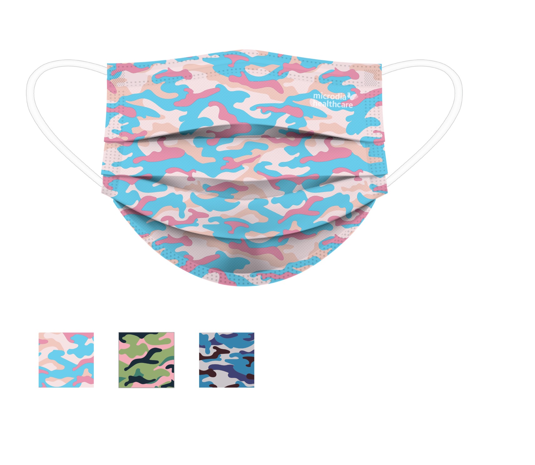 3-Ply Printed Masks CAMO (30pcs/box)