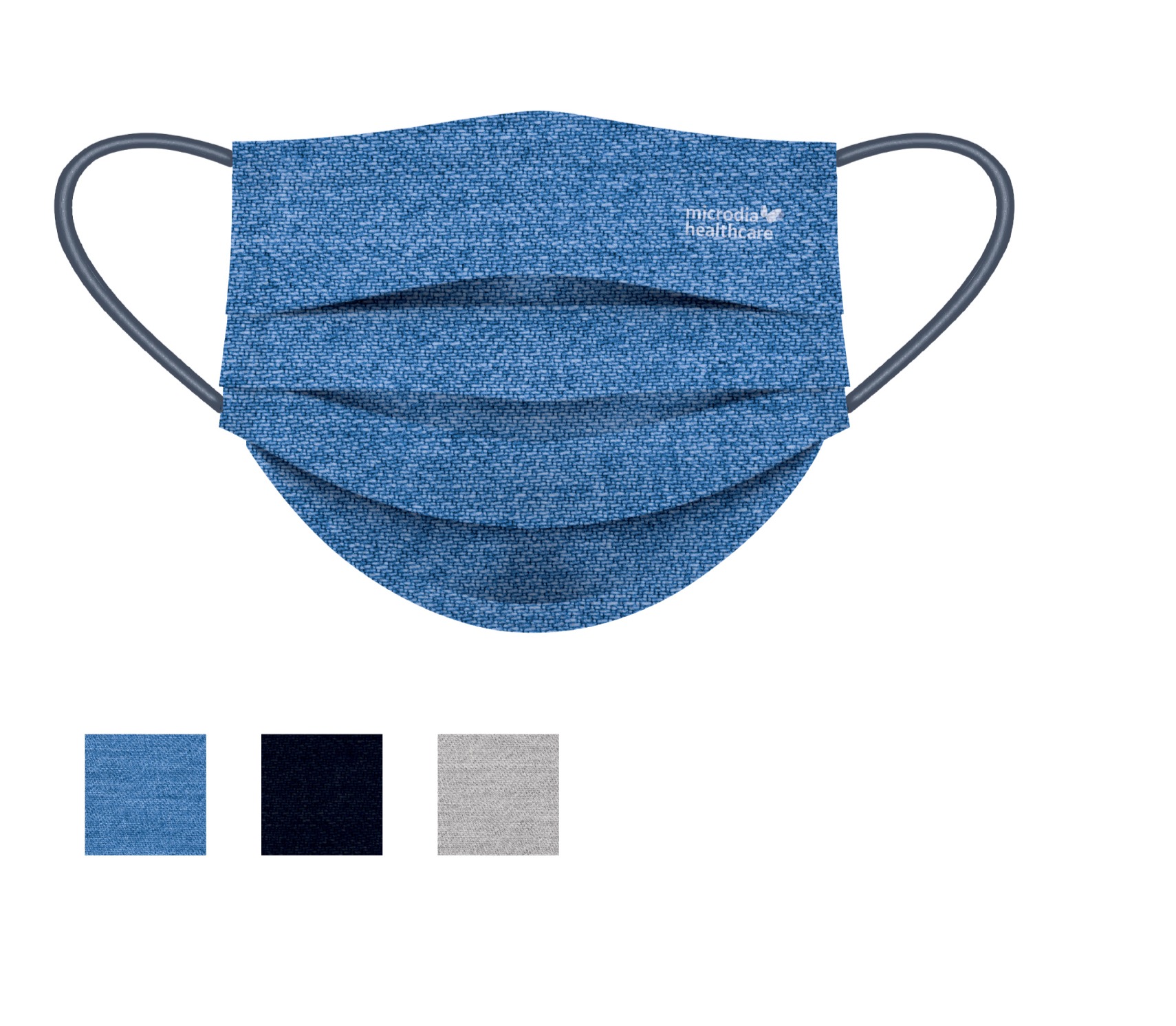 3-Ply Printed Masks INDIGO (30pcs/box)