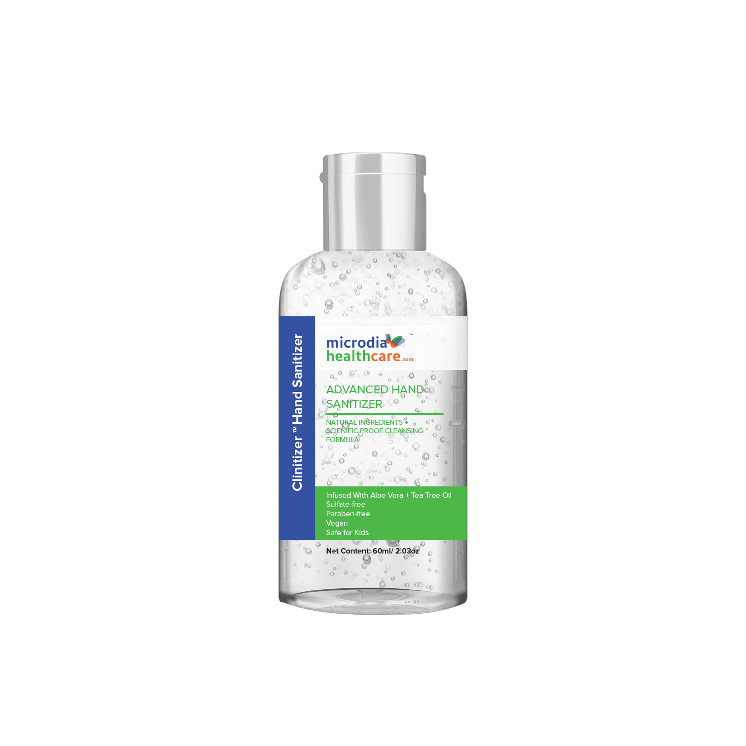 Clinitizer Aqua Fresh Hand Sanitizer with 76% Ethanol, 60ml